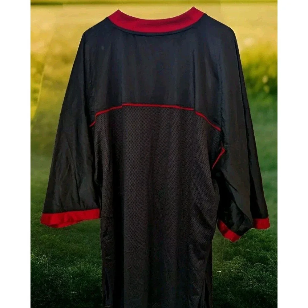 Adidas Football Jersey Black/Red Men's Size 2XL